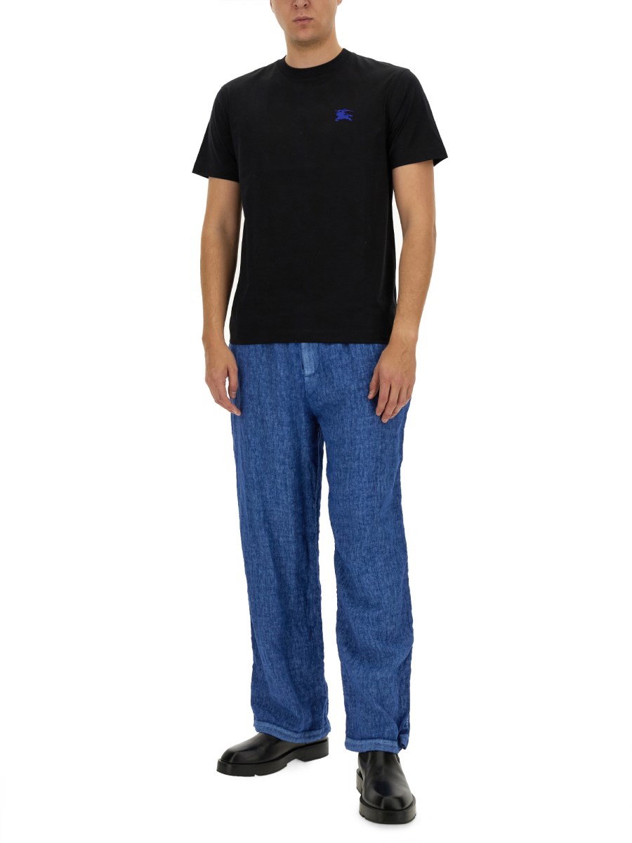BURBERRY PANTALONE IN LINO