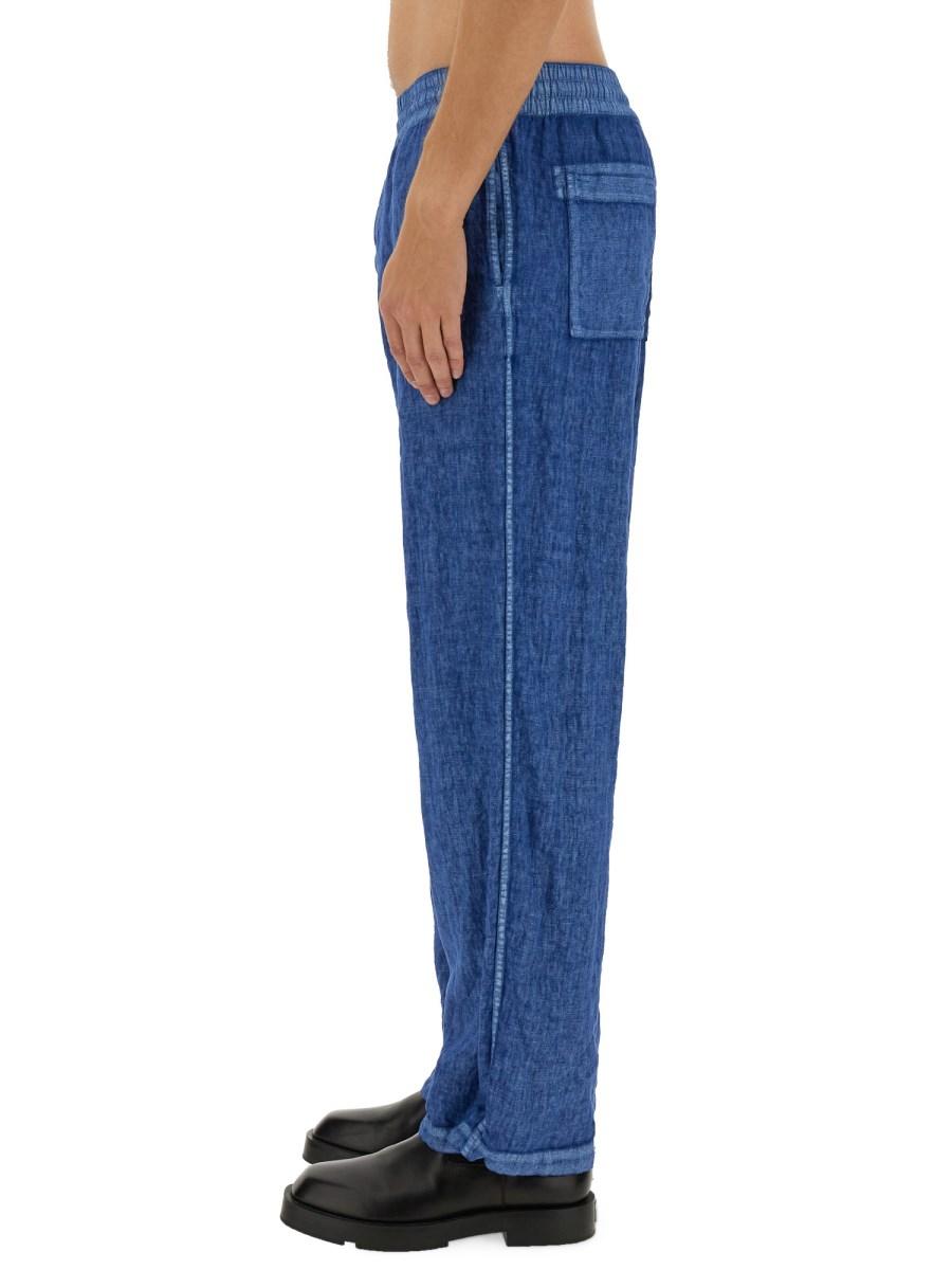 BURBERRY PANTALONE IN LINO