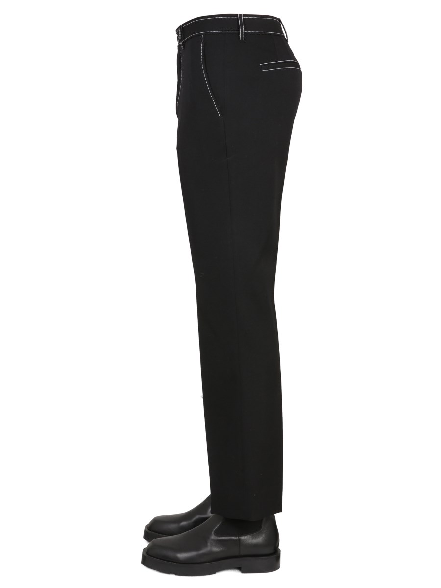 BURBERRY PANTALONE SLIM FIT IN LANA