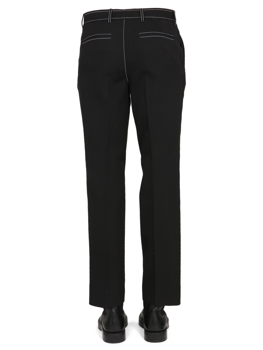 BURBERRY PANTALONE SLIM FIT IN LANA