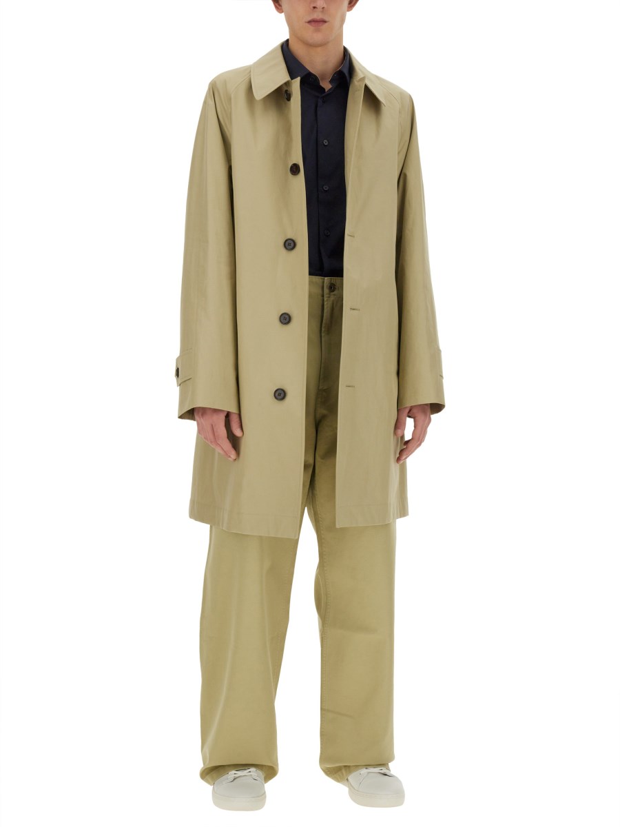 BURBERRY PANTALONE STRAIGHT LEG IN COTONE