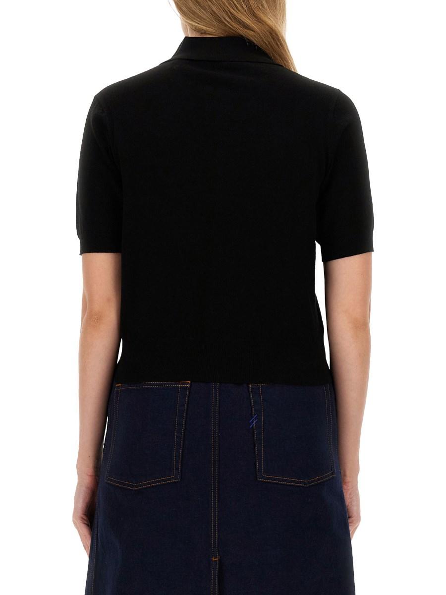 BURBERRY POLO IN COTONE STRETCH