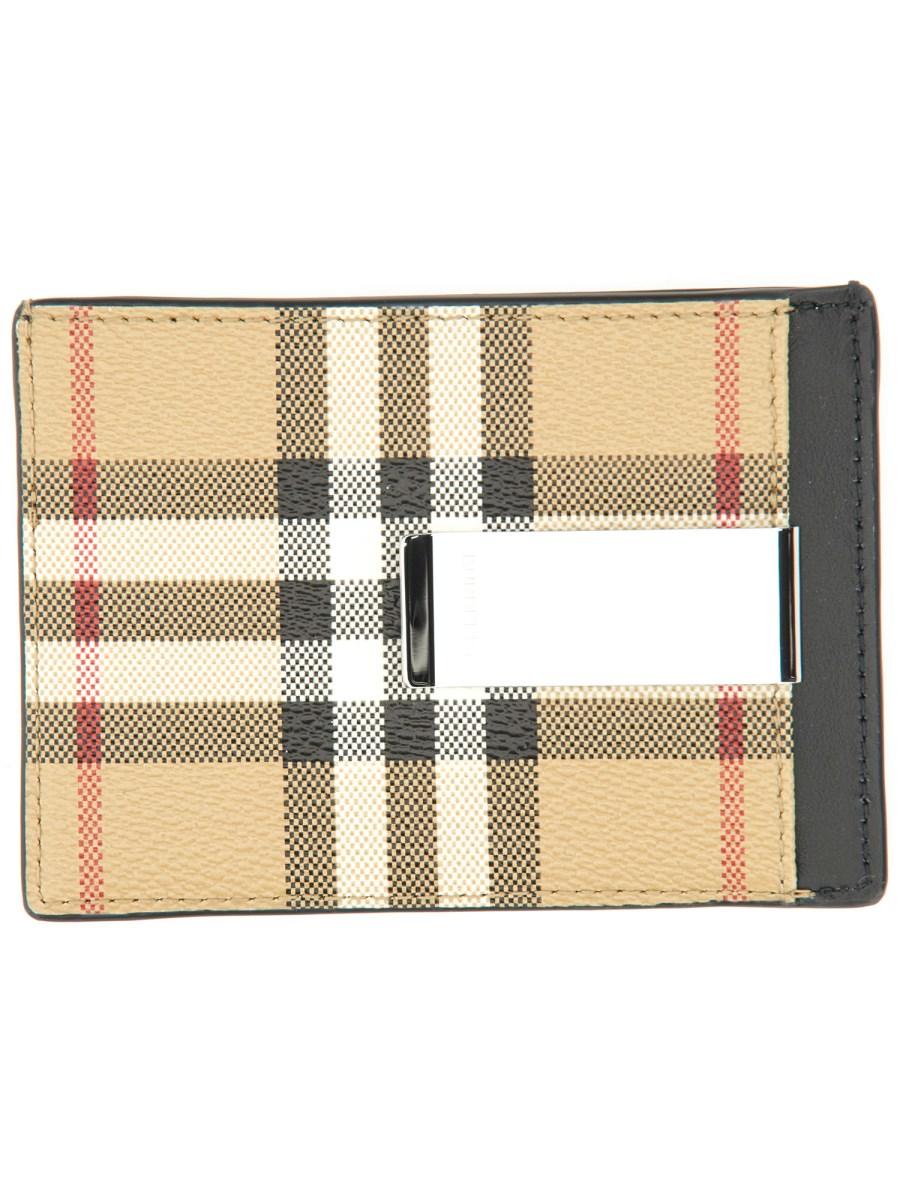 BURBERRY PORTACARTE CON FERMASOLDI VINTAGE CHECK