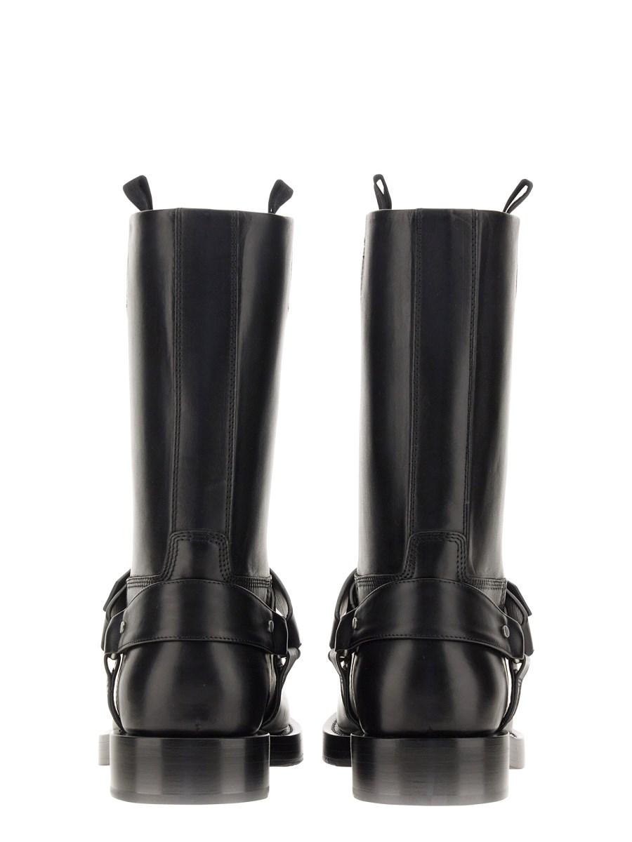 BURBERRY STIVALE SADDLE IN PELLE