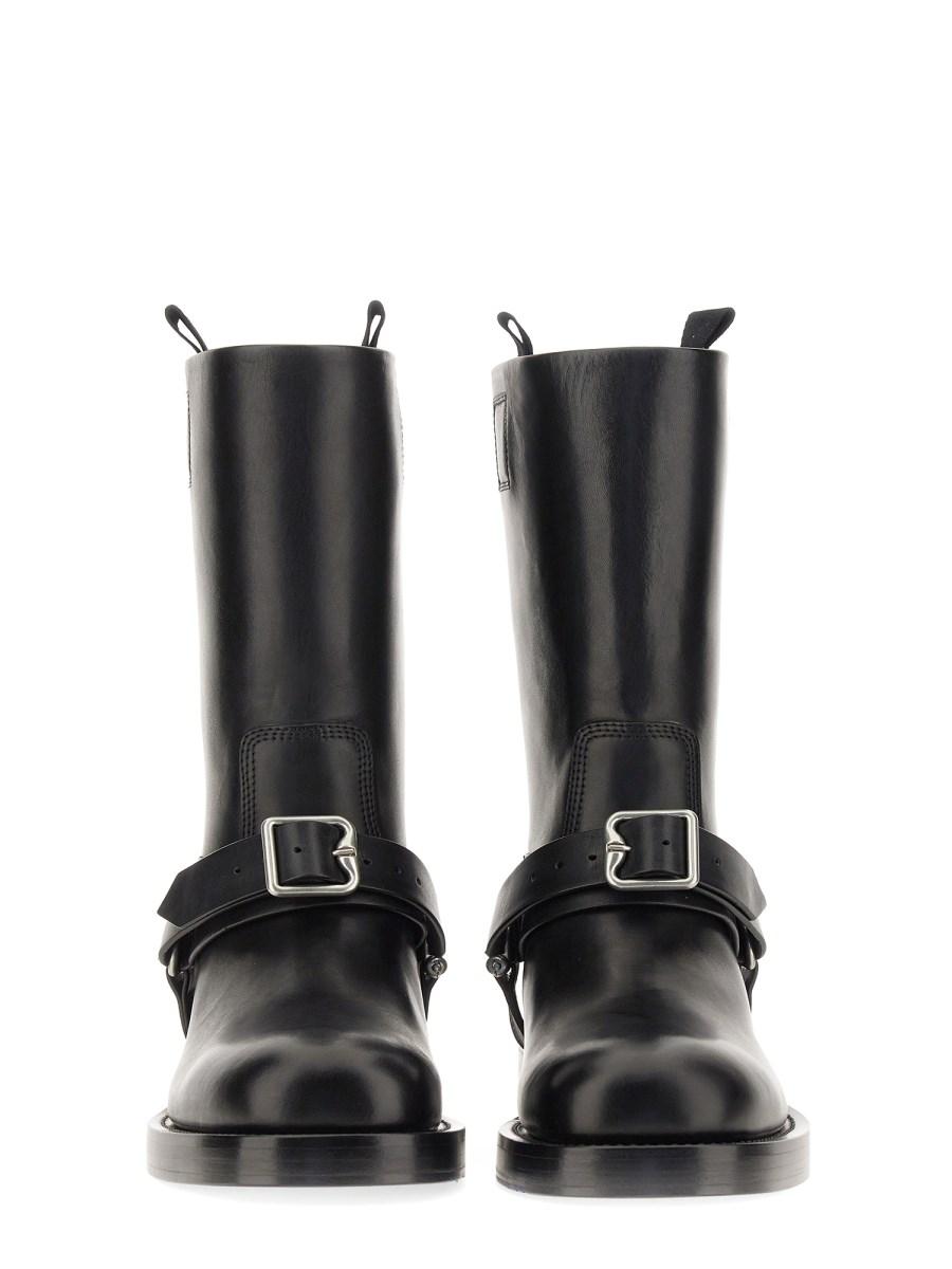 BURBERRY STIVALE SADDLE IN PELLE