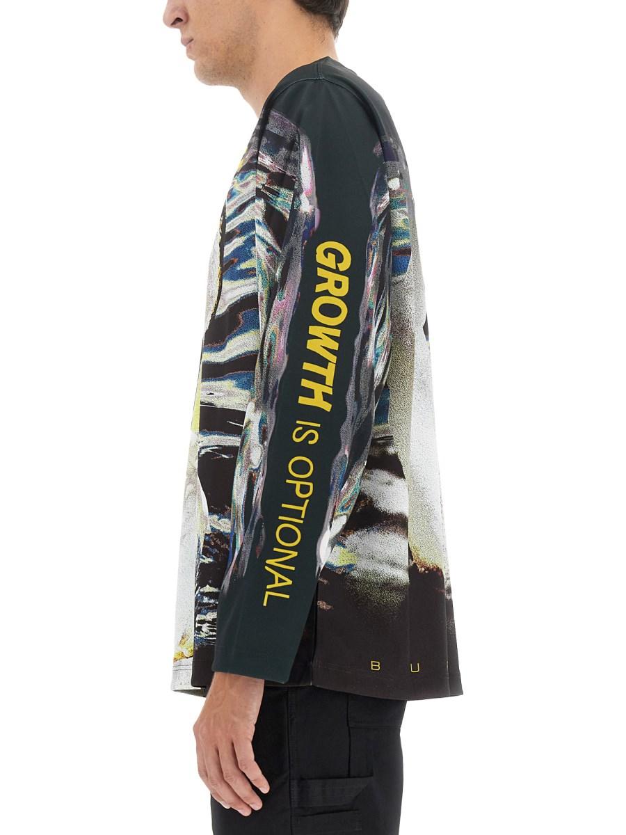 BURBERRY T-SHIRT CON STAMPA CIGNO