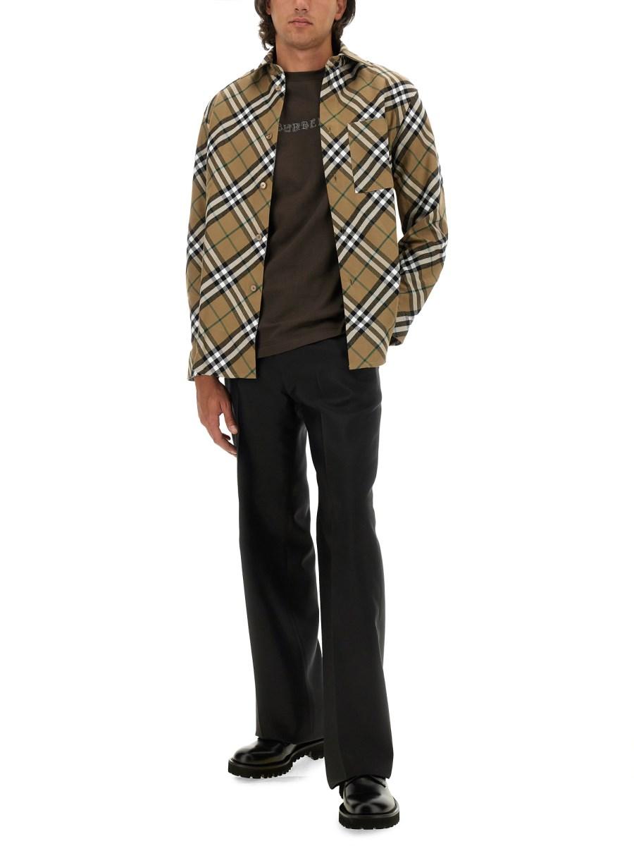 BURBERRY T-SHIRT IN JERSEY DI COTONE CON LOGO