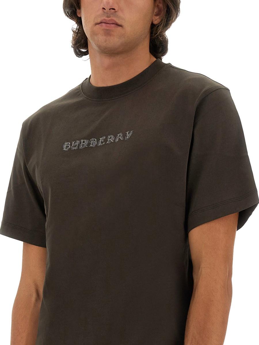 BURBERRY T-SHIRT IN JERSEY DI COTONE CON LOGO