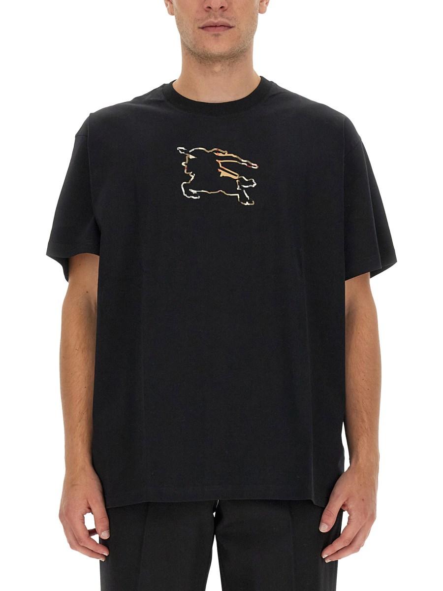 BURBERRY T-SHIRT PADBURY IN JERSEY DI COTONE
