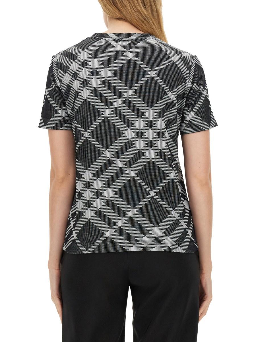 BURBERRY T-SHIRT STRETCH CHECK