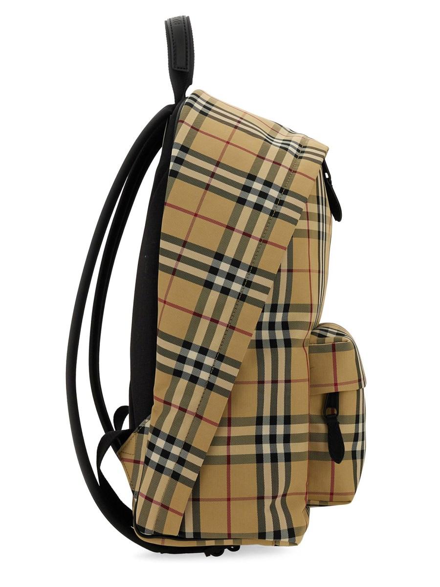 BURBERRY ZAINO IN NYLON CON MOTIVO ICONICO CHECK