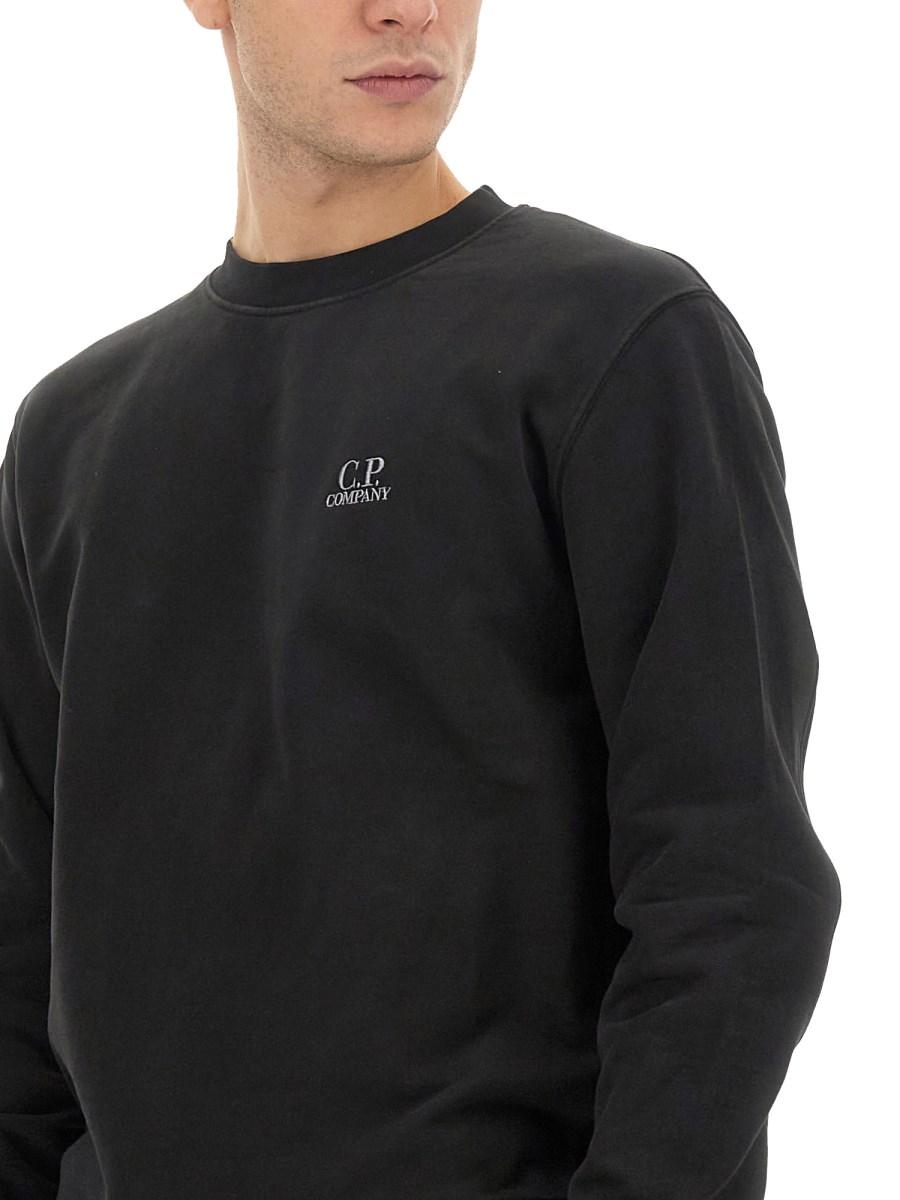 C.P. COMPANY FELPA IN COTONE CON LOGO