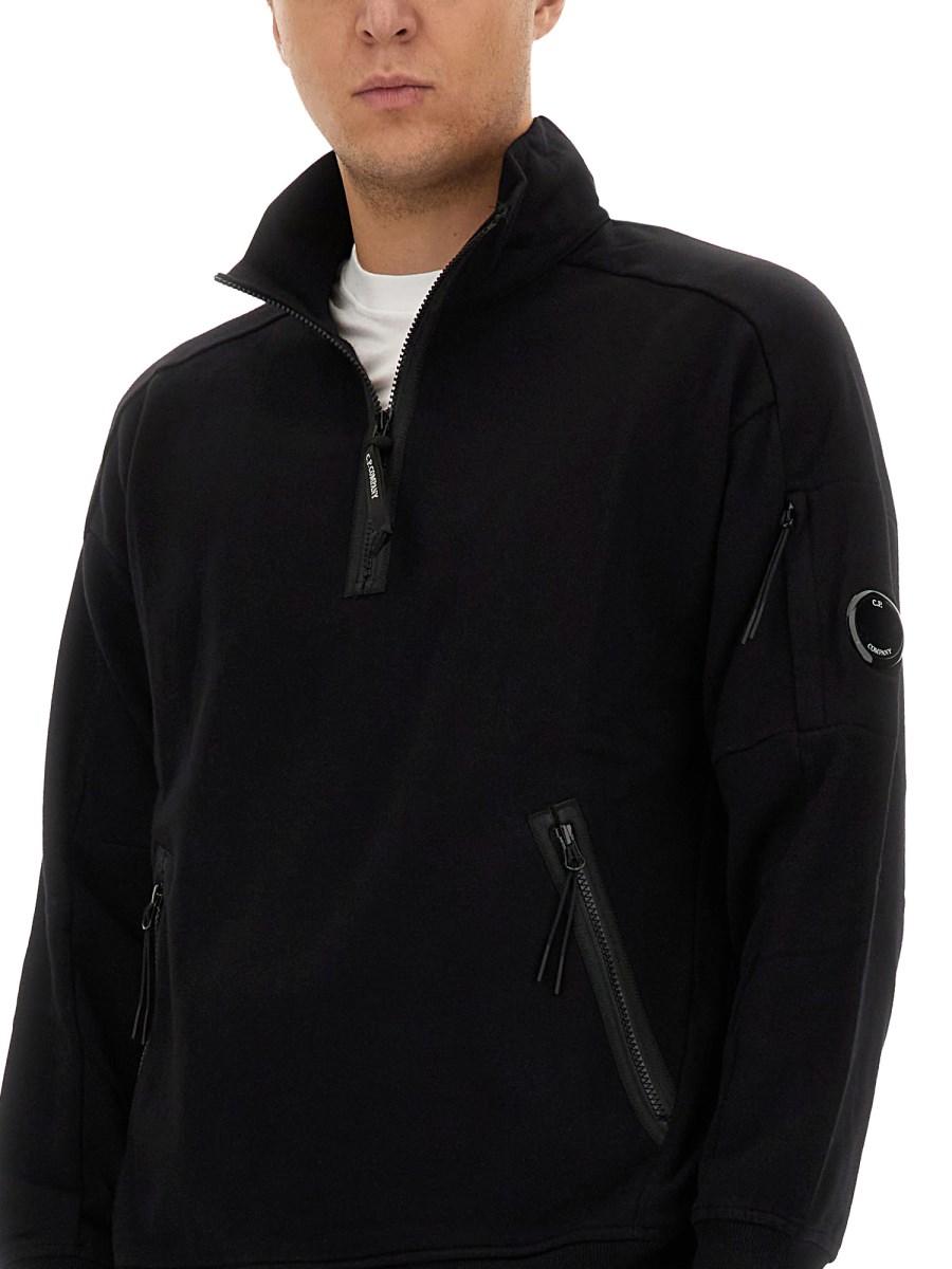C.P. COMPANY FELPA IN COTONE CON LOGO