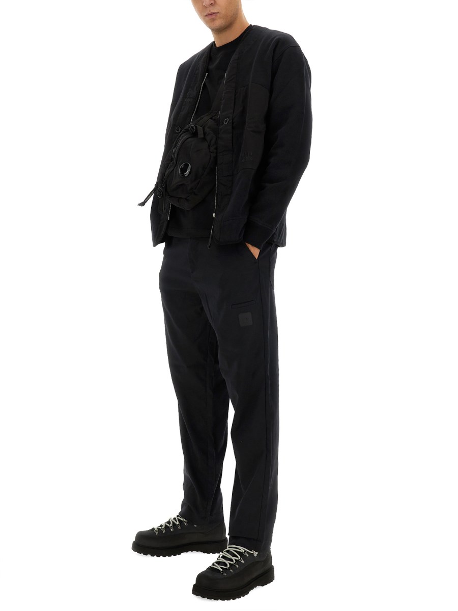 C.P. COMPANY FELPA IN COTONE CON ZIP