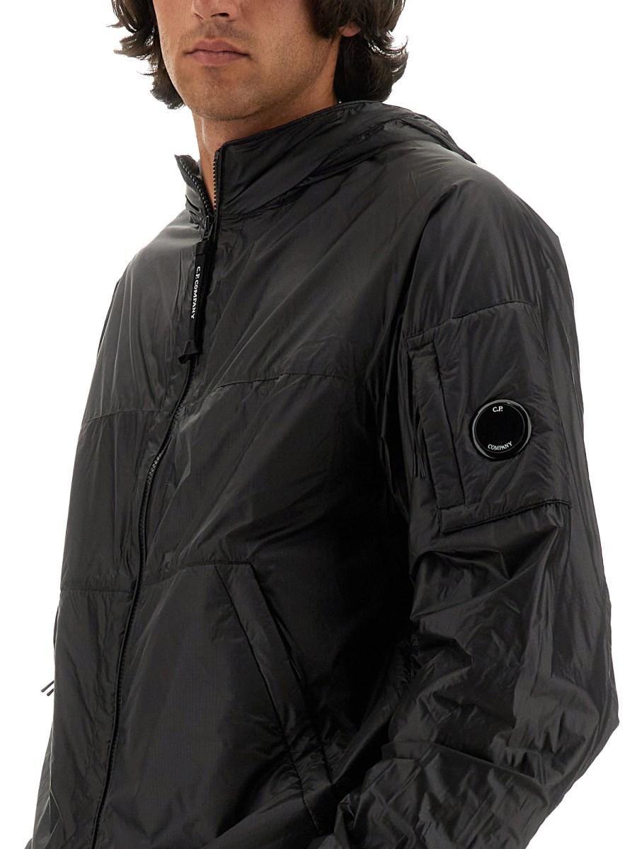 C.P. COMPANY GIACCA IN NYLON TRAPUNTATO CON LOGO