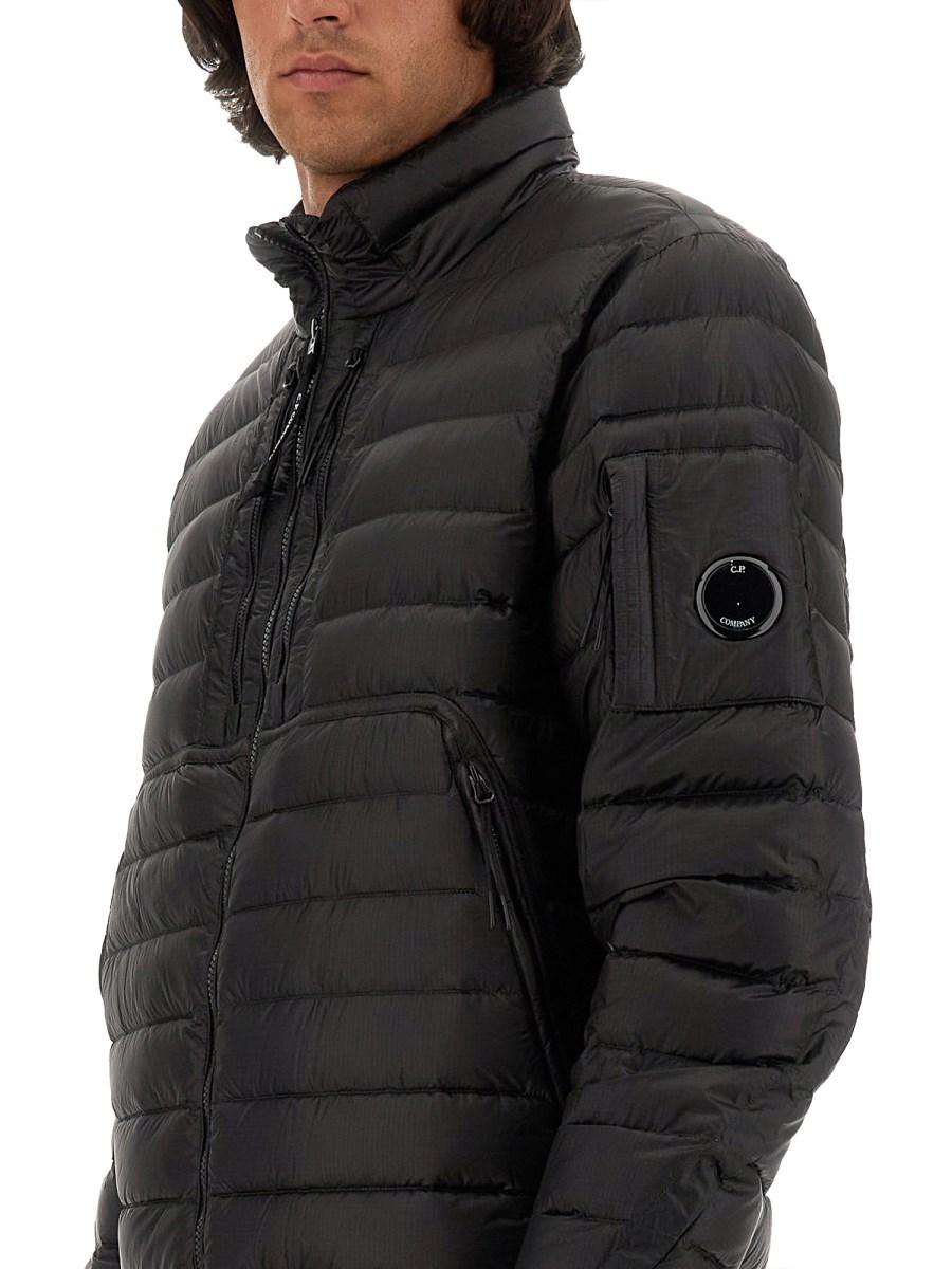C.P. COMPANY GIACCA IN NYLON TRAPUNTATO CON LOGO