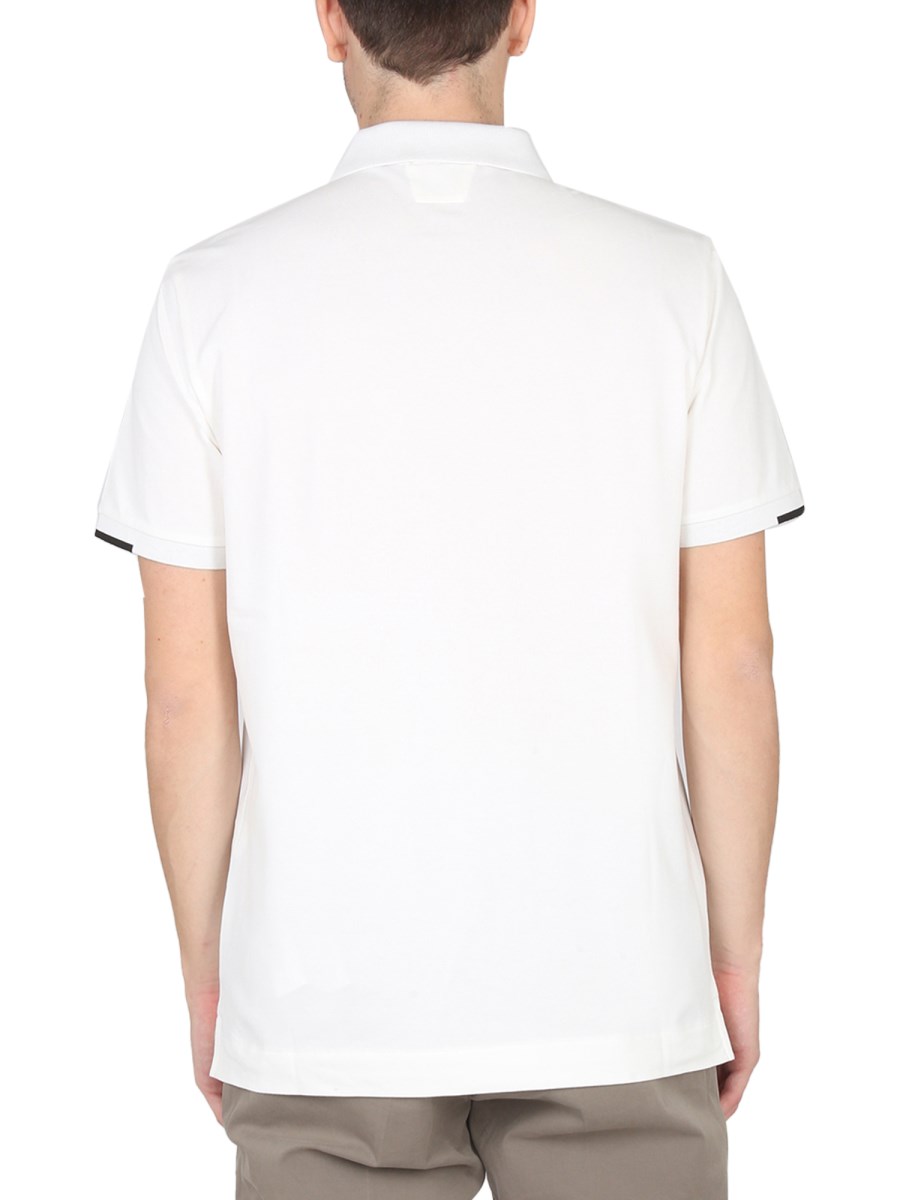 C.P. COMPANY POLO IN COTONE CON PATCH LOGO