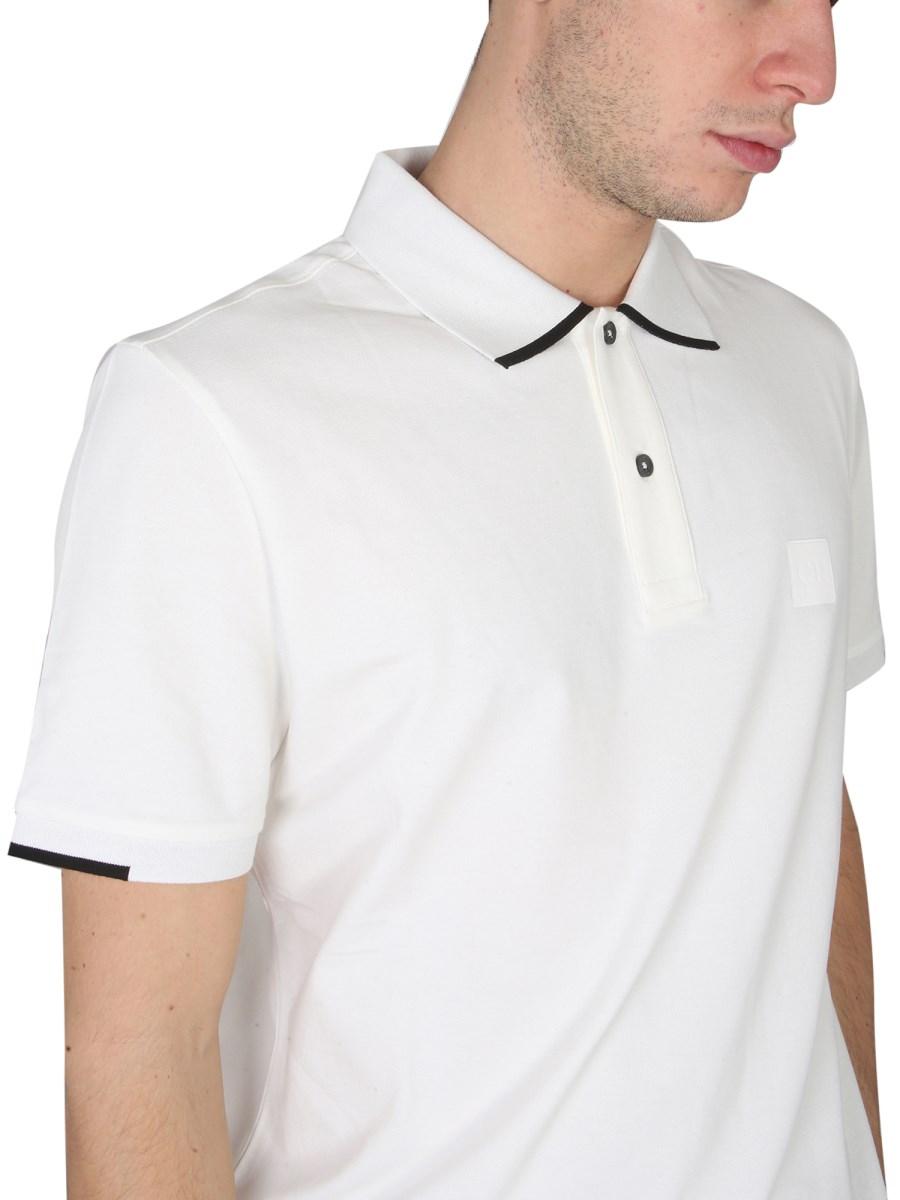 C.P. COMPANY POLO IN COTONE CON PATCH LOGO