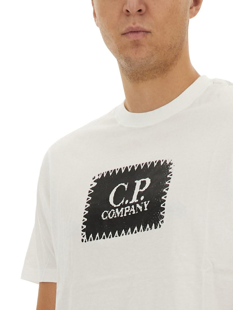 C.P. COMPANY T-SHIRT IN COTONE CON LOGO