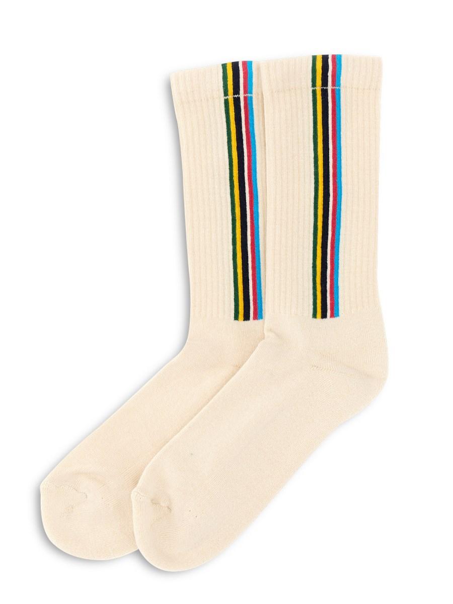 PS BY PAUL SMITH CALZINI SPORTS STRIPE IN MISTO COTONE
