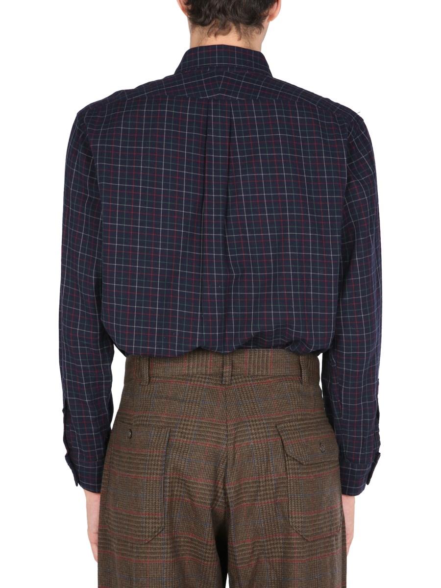 ENGINEERED GARMENTS CAMICIA "19 CENTURY" IN COTONE CON MOTIVO A QUDRI MULTICOLOR