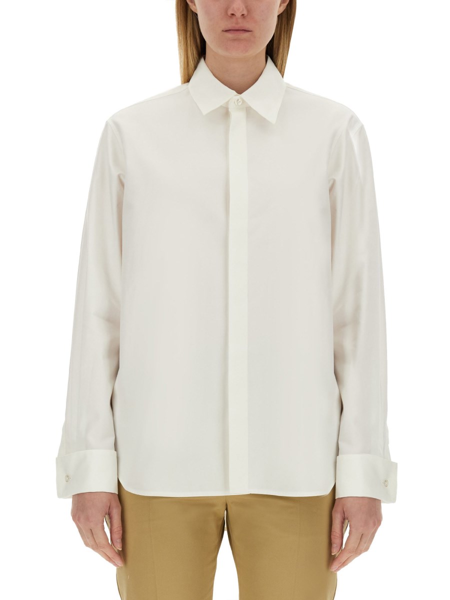 SAINT LAURENT CAMICIA BOYFRIEND IN POPELINE DI COTONE