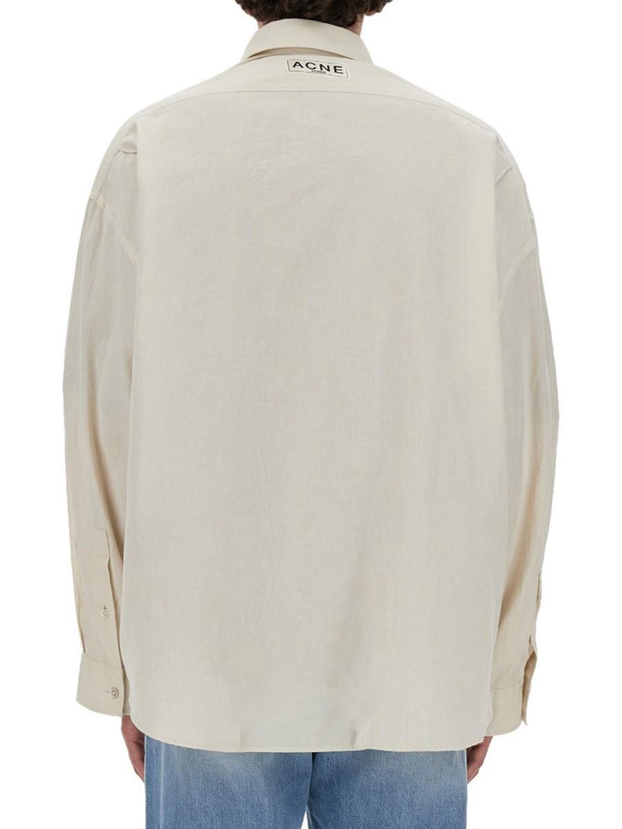 ACNE STUDIOS CAMICIA CON BOTTONI IN POPELINE DI COTONE