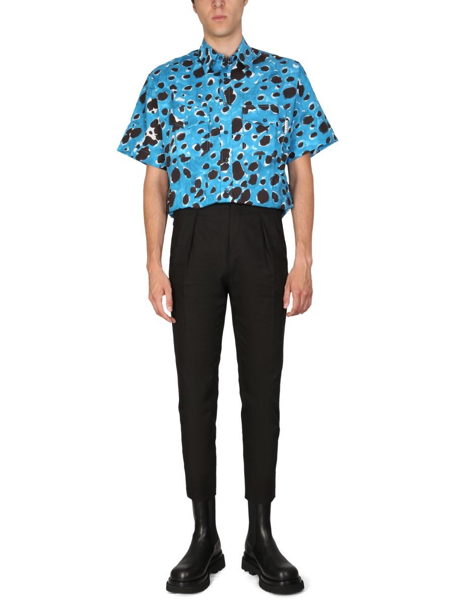 MARNI CAMICIA CON STAMPA "POP DOTS" IN POPELINE DI COTONE