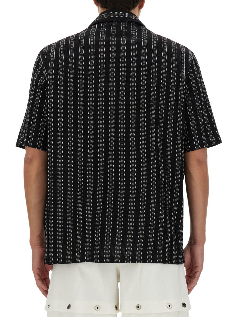 OFF-WHITE CAMICIA DA BOWLING CON MOTIVO ARROW STRIPES