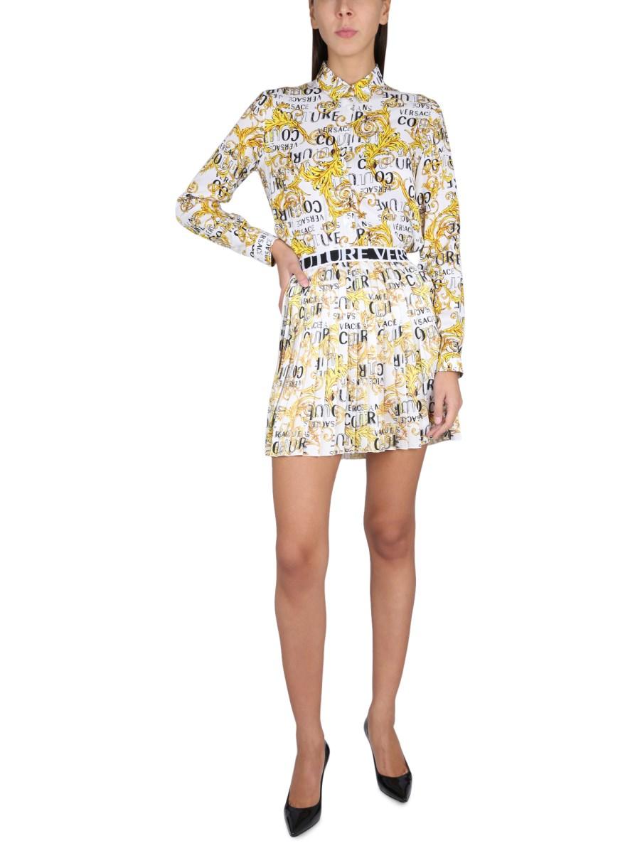 VERSACE JEANS COUTURE CAMICIA FANTASIA BAROCCO IN VISCOSA
