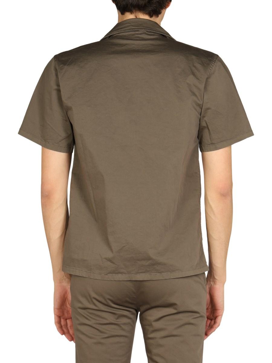 DEPARTMENT FIVE CAMICIA HAWAIANA IN COTONE CON STAMPA LOGO