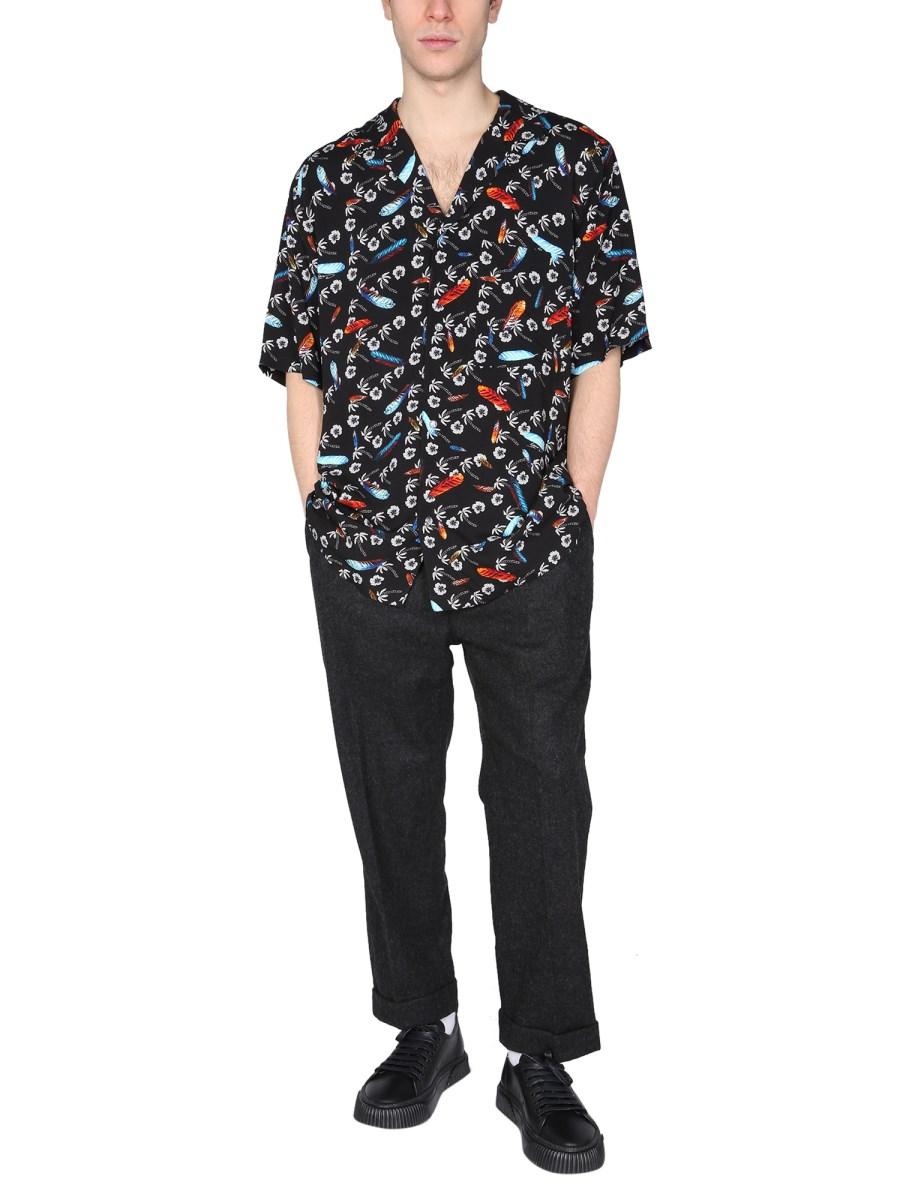 MARCELO BURLON COUNTY OF MILAN CAMICIA "HAWAII" IN VISCOSA
