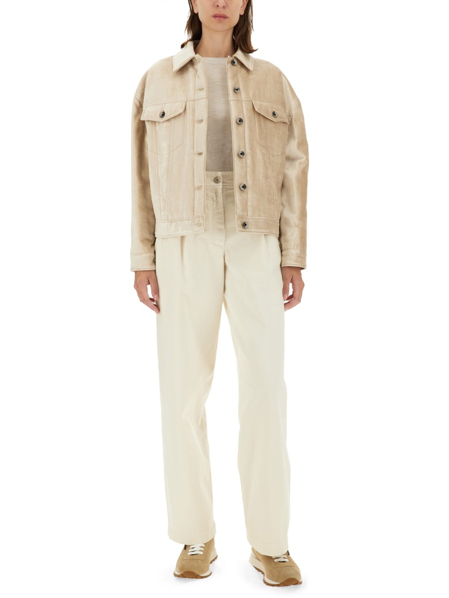 BRUNELLO CUCINELLI CAMICIA IMBOTTITA CON FINITURA PERLESCENTE