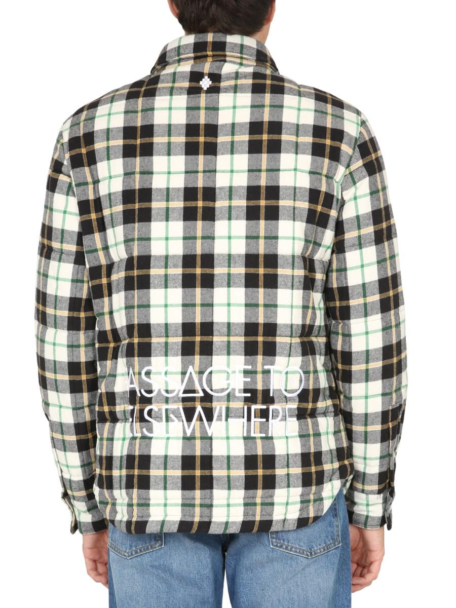 MARCELO BURLON COUNTY OF MILAN CAMICIA IN COTONE A QUADRI