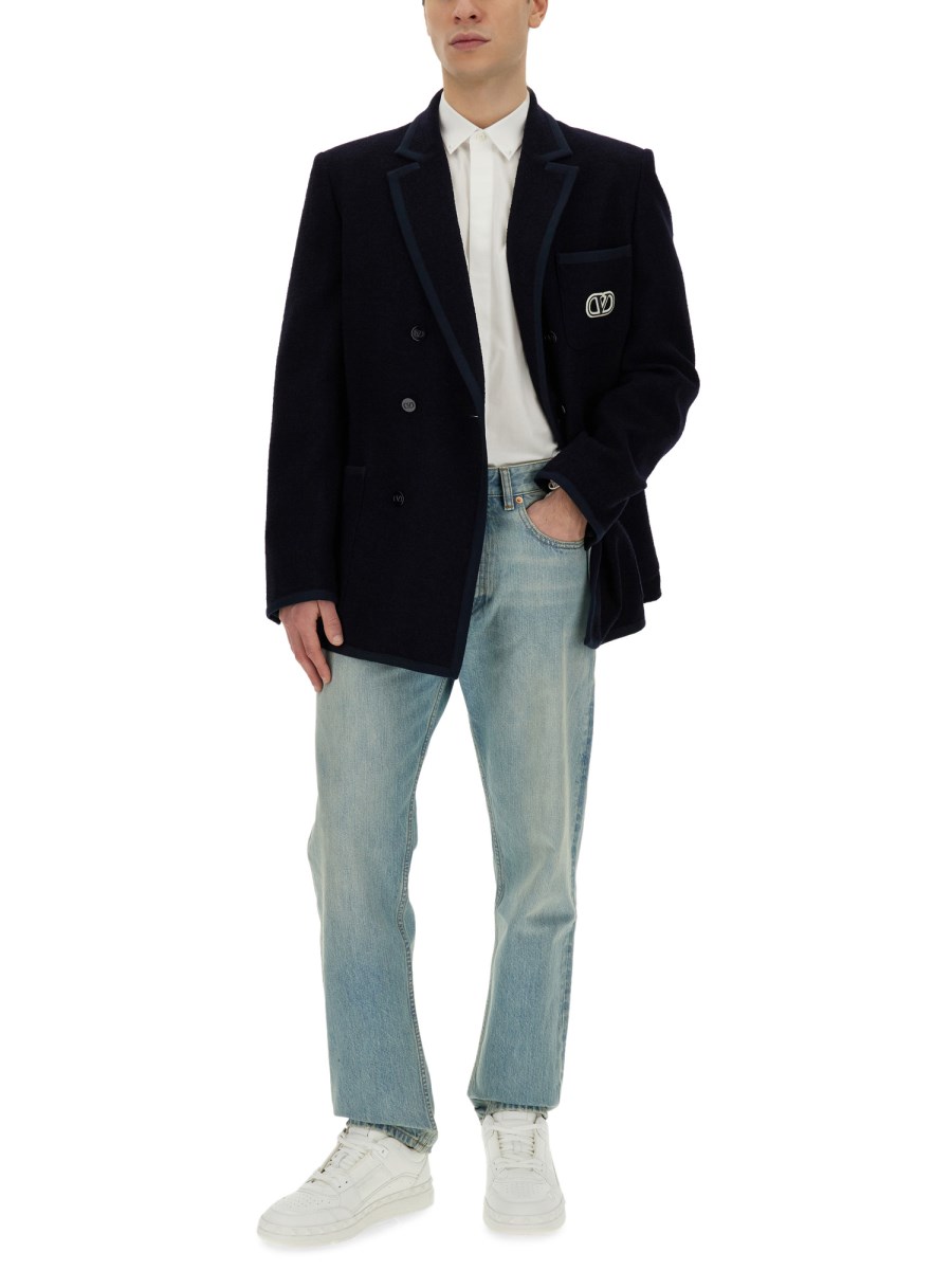 VALENTINO CAMICIA IN COTONE CON BORCHIE "ROCKSTUD UNTITLED"