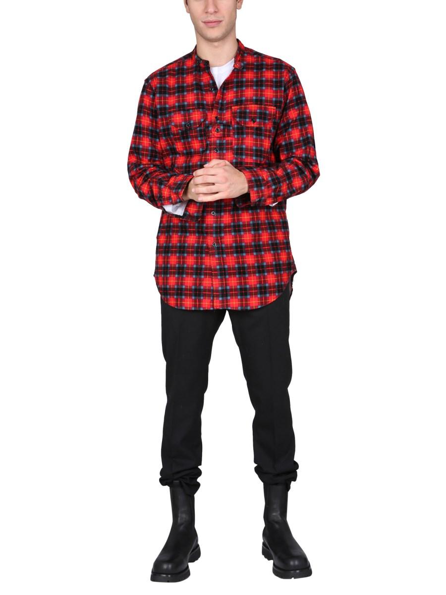 ENGINEERED GARMENTS CAMICIA IN COTONE CON MOTIVO TARTAN