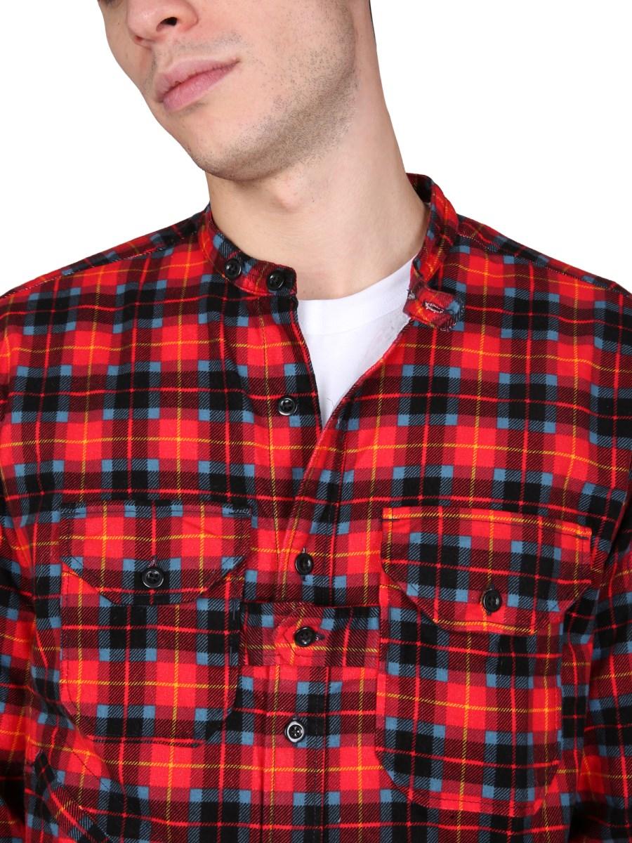 ENGINEERED GARMENTS CAMICIA IN COTONE CON MOTIVO TARTAN