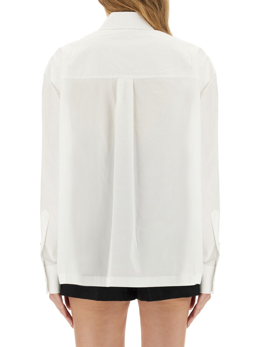ALEXANDERWANG.T CAMICIA IN POPELINE DI COTONE CON LOGO