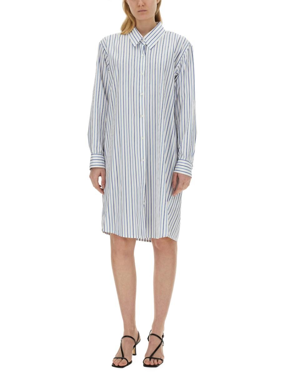 DRIES VAN NOTEN CAMICIA IN POPELINE DI COTONE CON MOTIVO RIGA