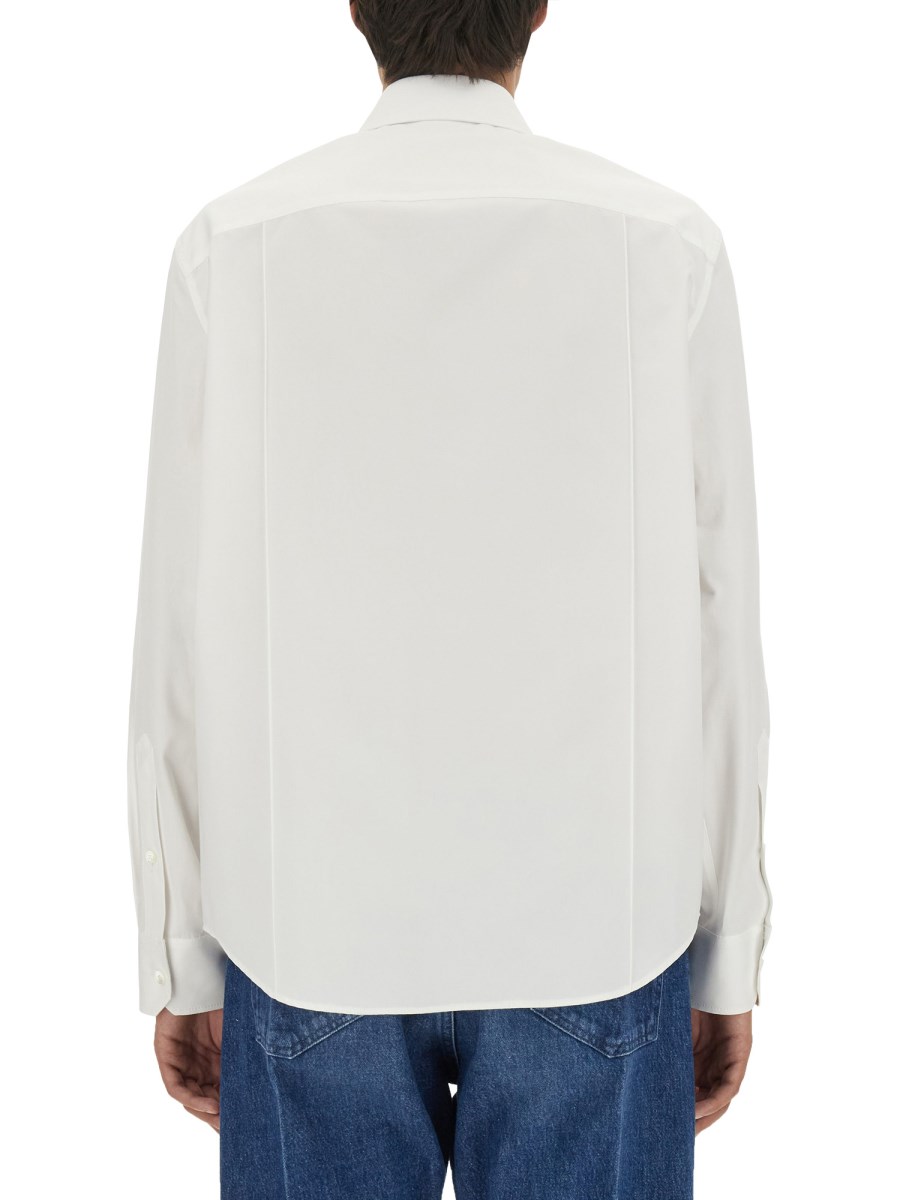 VERSACE CAMICIA IN POPELINE DI COTONE FORMALE CON FIBBIA
