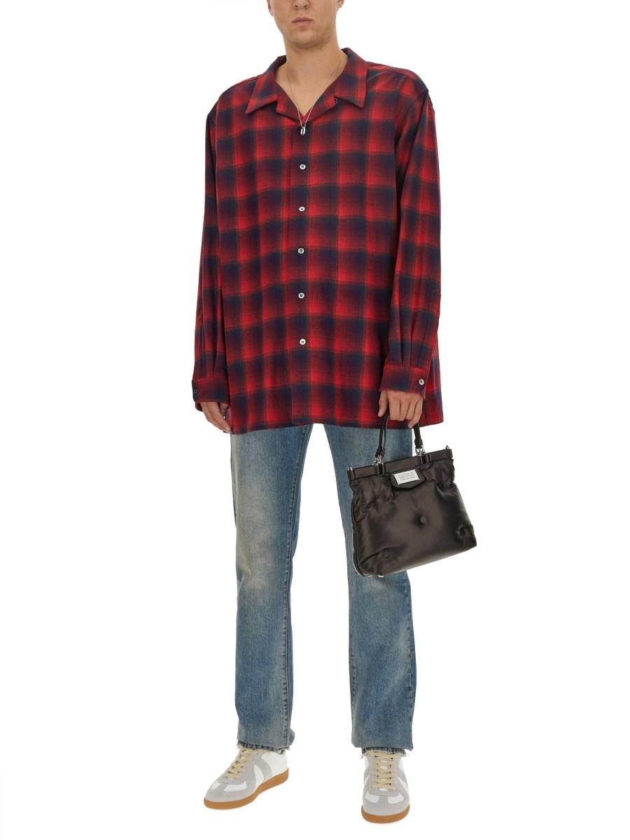 MAISON MARGIELA CAMICIA OVERSIZE A QUADRI PENDLETON IN LANA