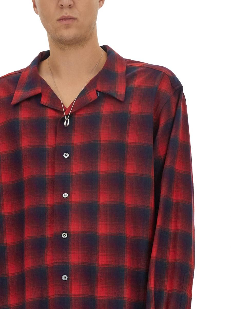 MAISON MARGIELA CAMICIA OVERSIZE A QUADRI PENDLETON IN LANA
