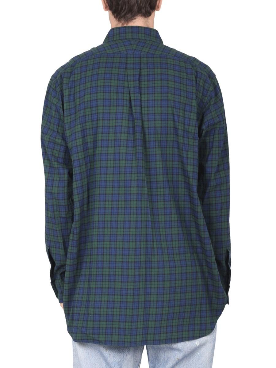 ENGINEERED GARMENTS CAMICIA OVERSIZE FIT 19 CENTURY BD IN COTONE CON STAMPA
