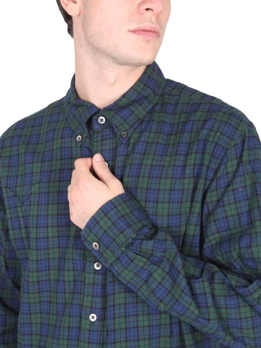 ENGINEERED GARMENTS CAMICIA OVERSIZE FIT 19 CENTURY BD IN COTONE CON STAMPA