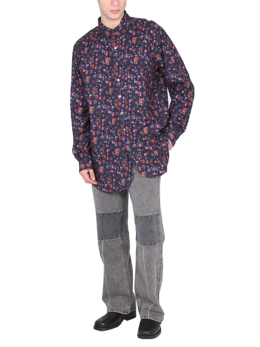 ENGINEERED GARMENTS CAMICIA OVERSIZE FIT 19 CENTURY BD IN COTONE CON STAMPA