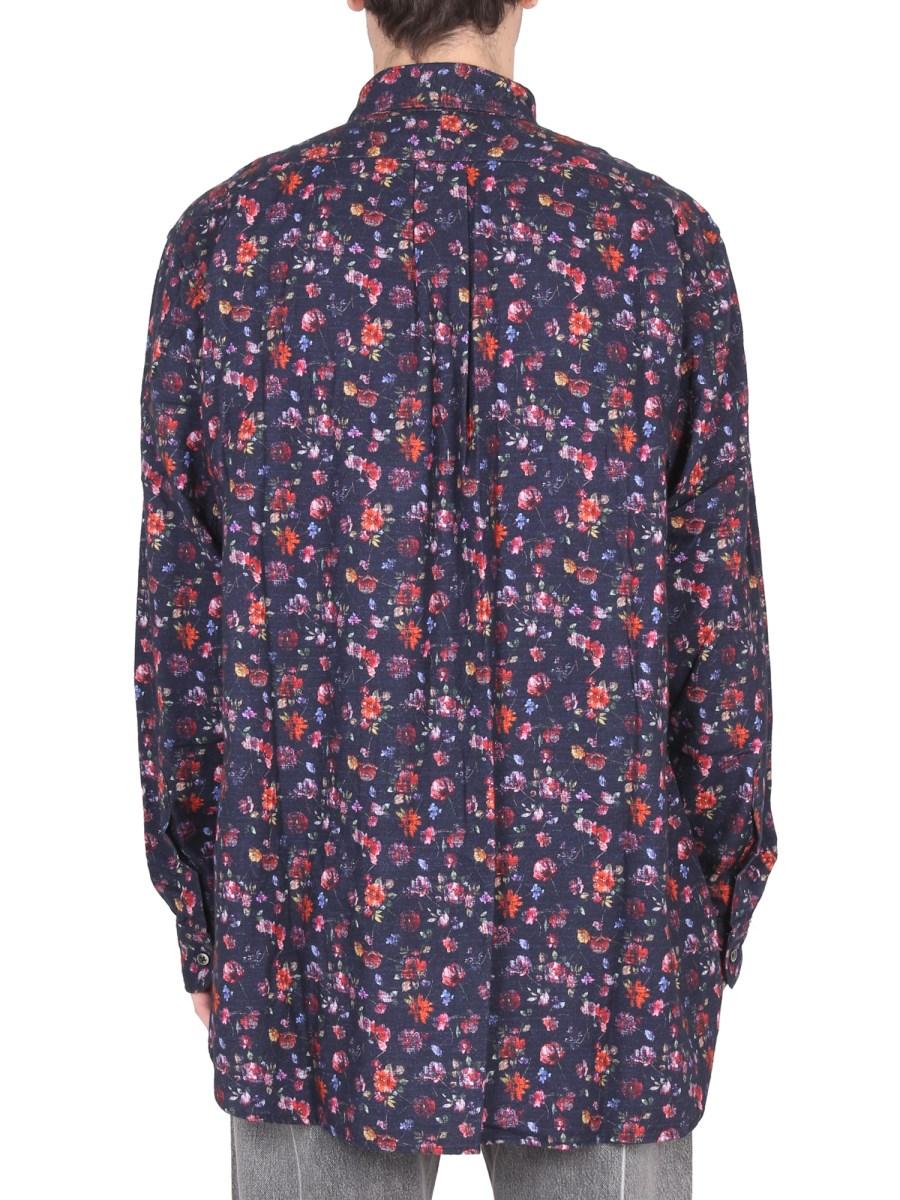 ENGINEERED GARMENTS CAMICIA OVERSIZE FIT 19 CENTURY BD IN COTONE CON STAMPA