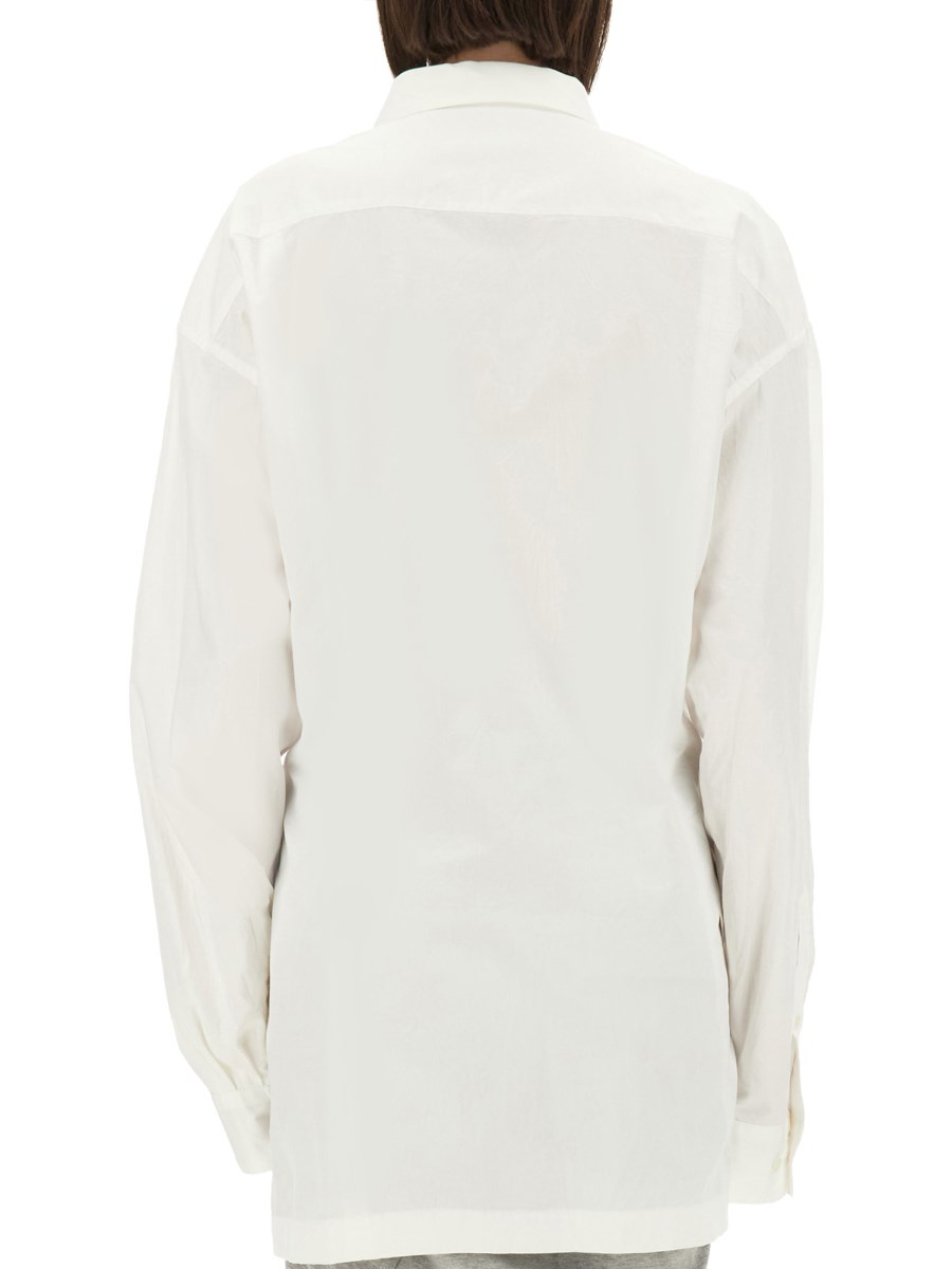 DRIES VAN NOTEN CAMICIA OVERSIZE FIT IN POPELINE DI COTONE