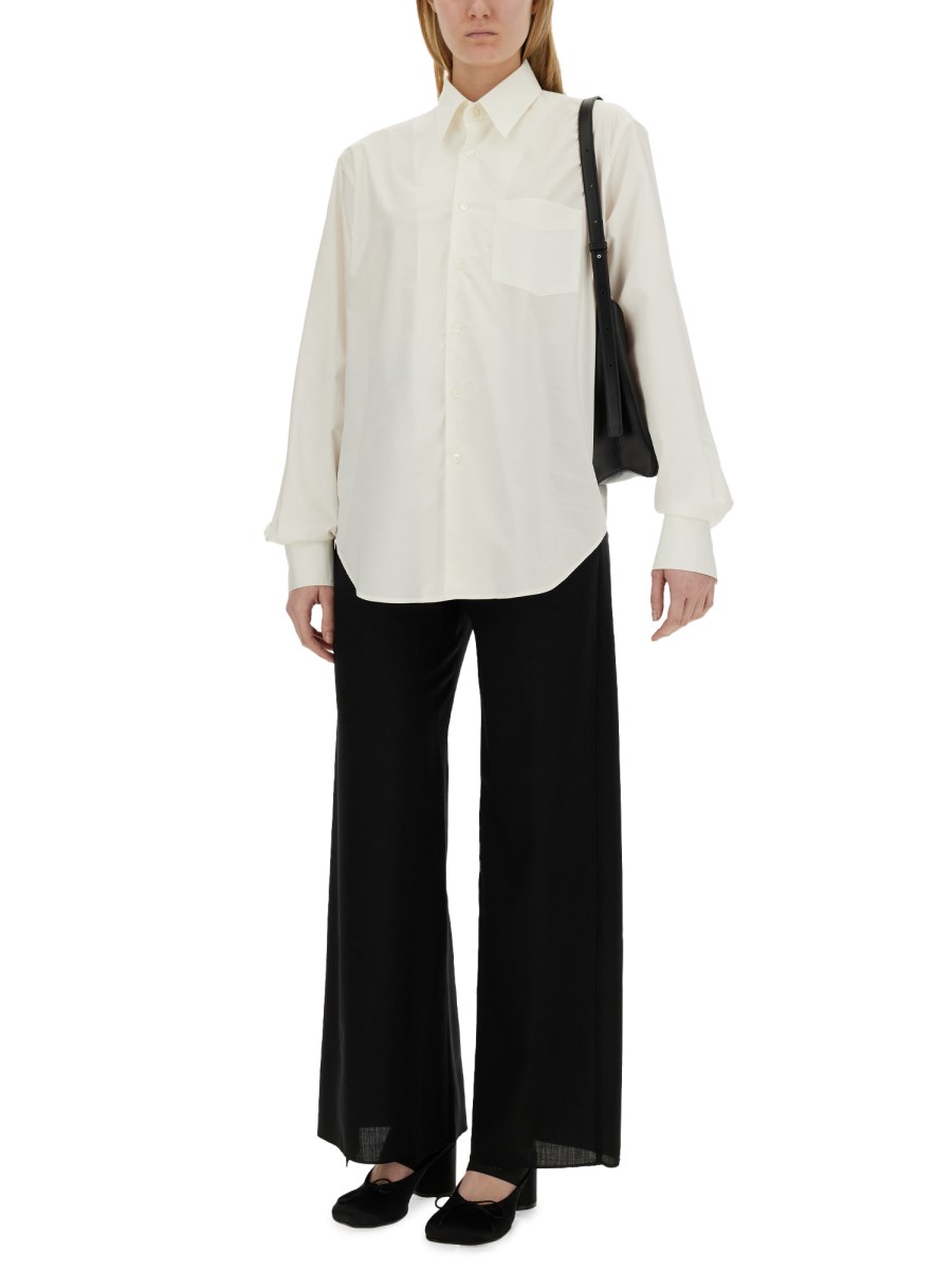 MM6 MAISON MARGIELA CAMICIA OVERSIZE FIT IN POPELINE DI COTONE