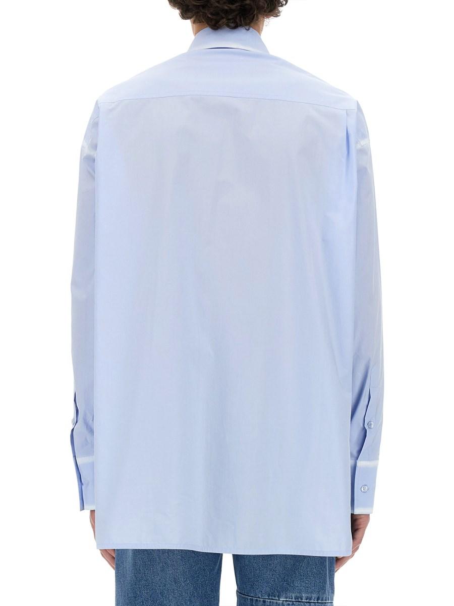 MM6 MAISON MARGIELA CAMICIA OVERSIZE FIT IN POPELINE DI COTONE