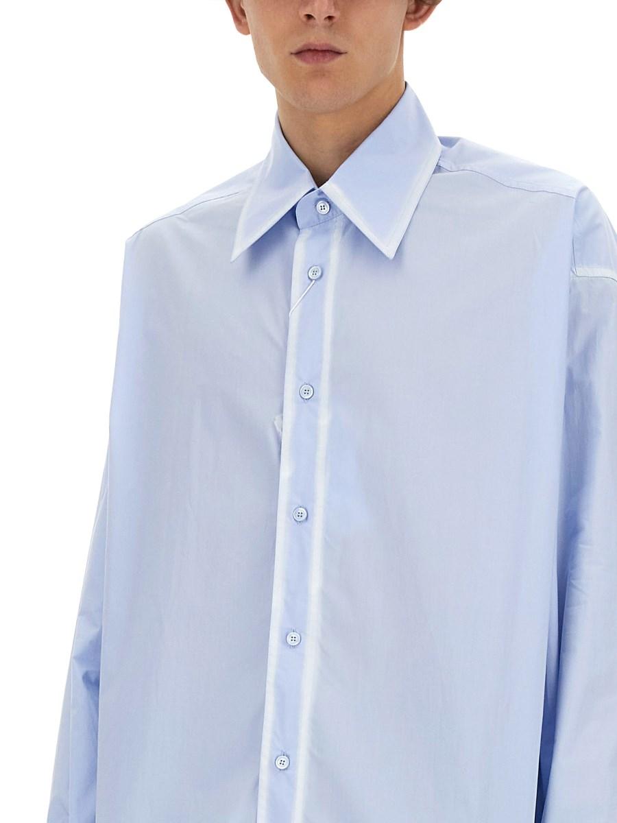 MM6 MAISON MARGIELA CAMICIA OVERSIZE FIT IN POPELINE DI COTONE